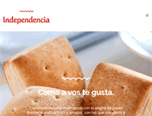 Tablet Screenshot of panaderiaindependencia.com